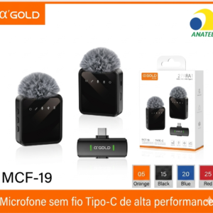 Microfone Sem fio Tipo-C